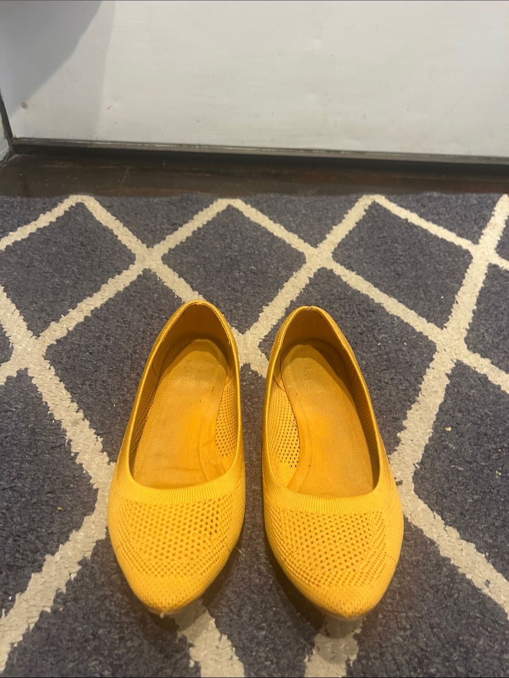 Market & Spruce Kaycee Ballet Knit Flats | Mustard